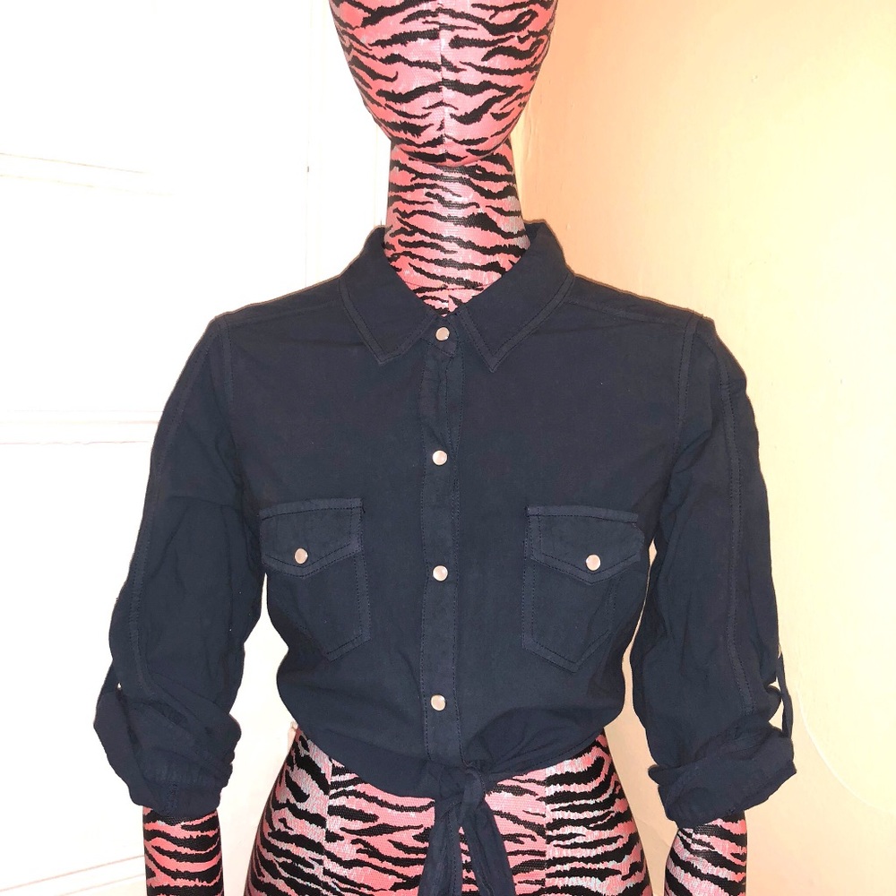 Denim Crop top